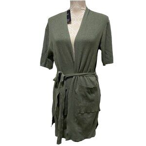 Marks & Spencer Women's Wrap Cardigan Sweater Size UK Medium Green 100% US small